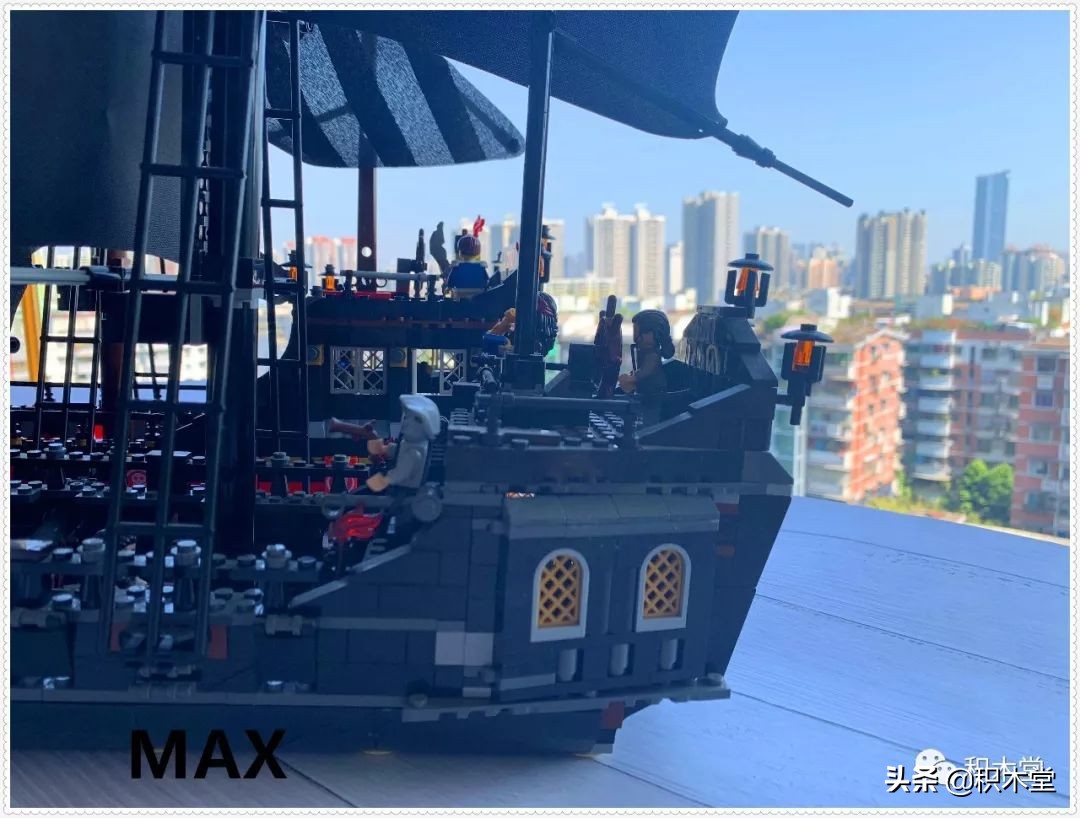 「虚测评」哲高积木QL1801海盗船之骷髅冒险号