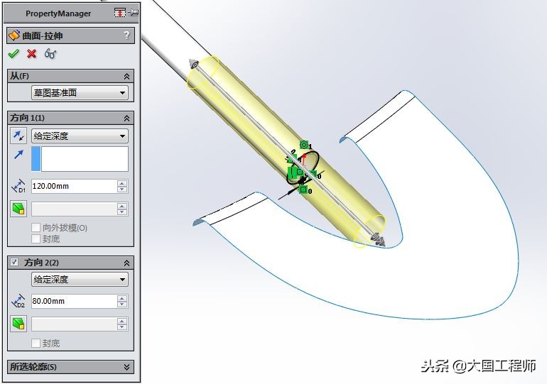 solidworks曲面建模填充,solidworks中曲面的裁剪