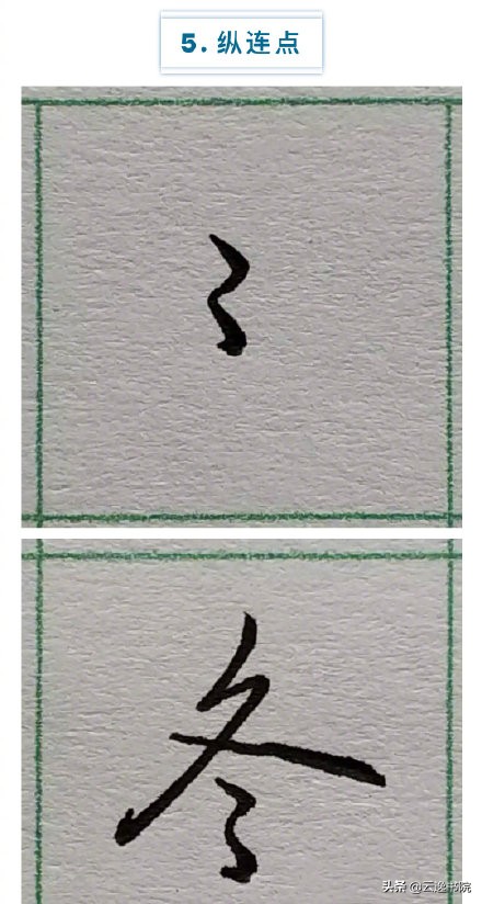 硬笔楷书行书草书笔画对照表,郭伯一硬笔行书基本笔画图解