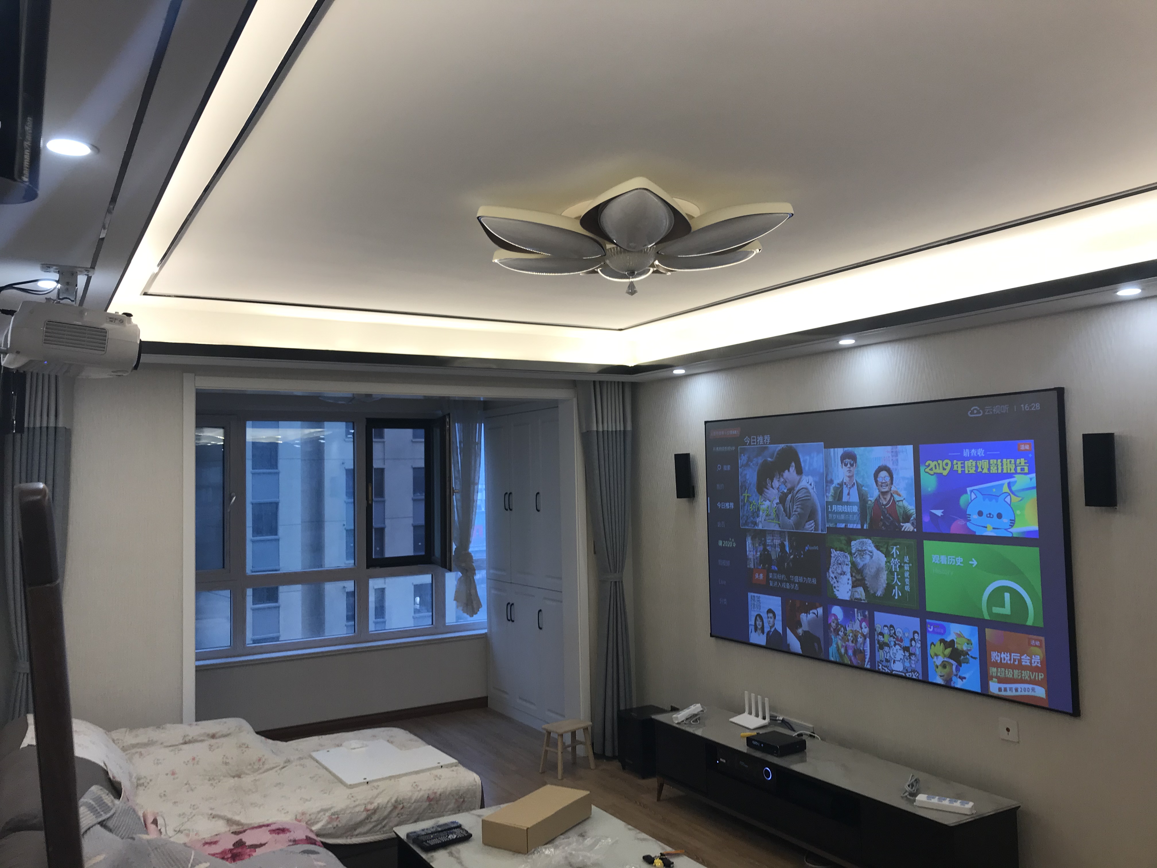 家庭影院嵌入式音响案例,家庭卫星影院5.1音响推荐