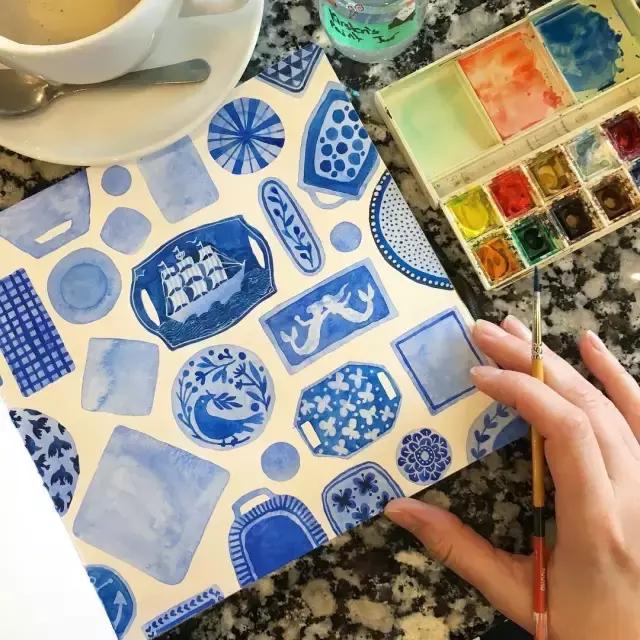 手残党零基础画,纹理画教程初学者