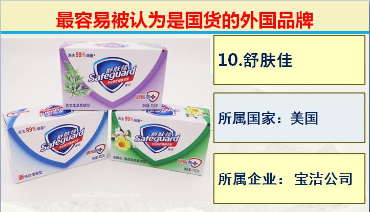 日常生活中常见的的50个国产品牌,生活中常见的外国品牌