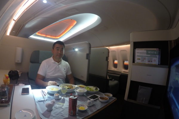 大韩航空787-9头等舱,大韩航空747-8商务舱体验去美国