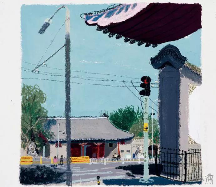 市井气息人间烟火油画,央美美术作品油画