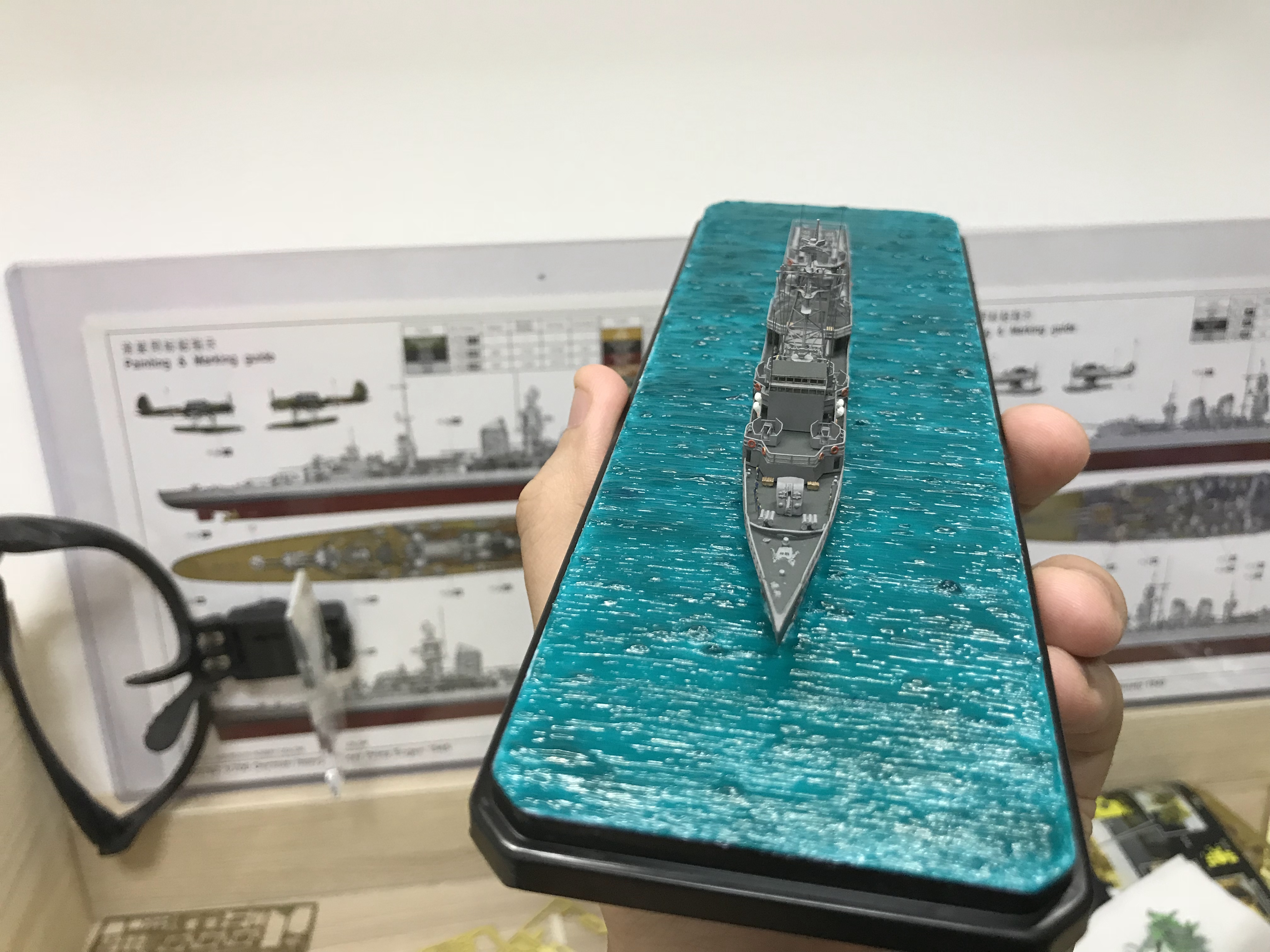 「手工船模」1/700宜宾号导弹护卫舰制作小记