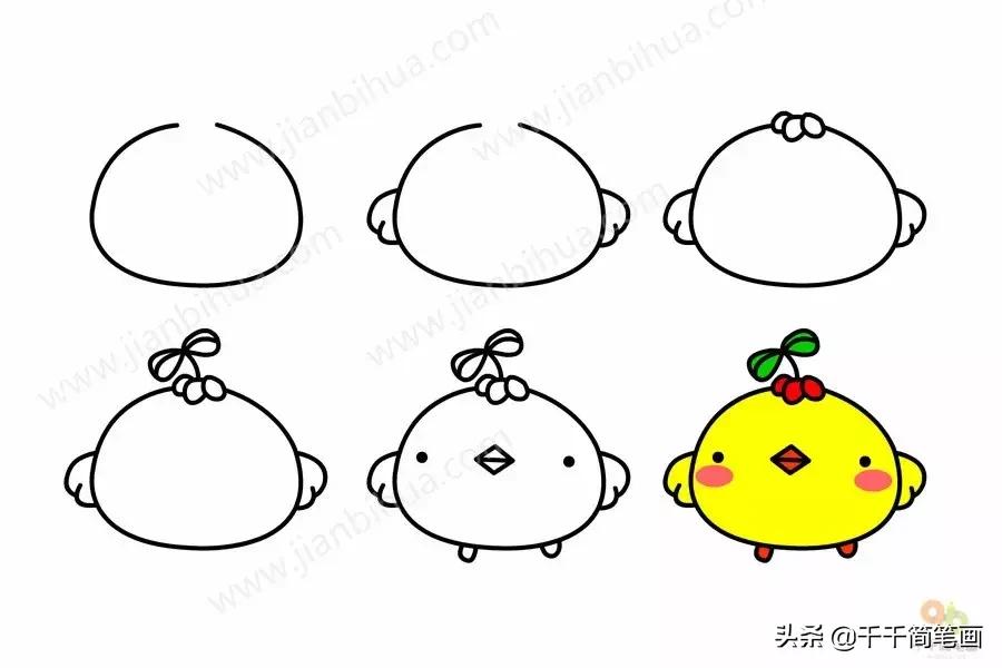 幼儿园动物的水墨画入门,儿童动物画入门简易范画