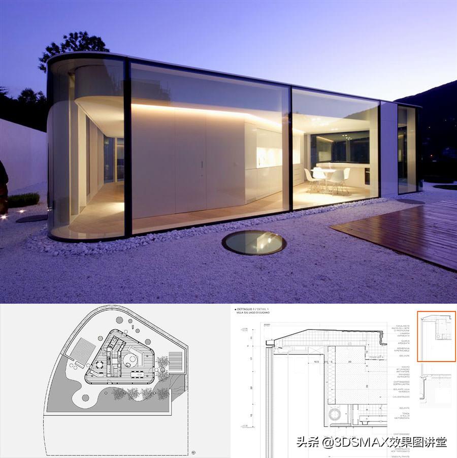 「室内效果图」3D效果图黄昏室内和室外的打光技巧