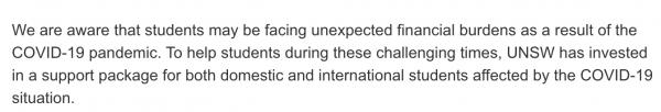 UNSW官宣发钱！中国留学生也可领取，还有7家大学纷纷跟进