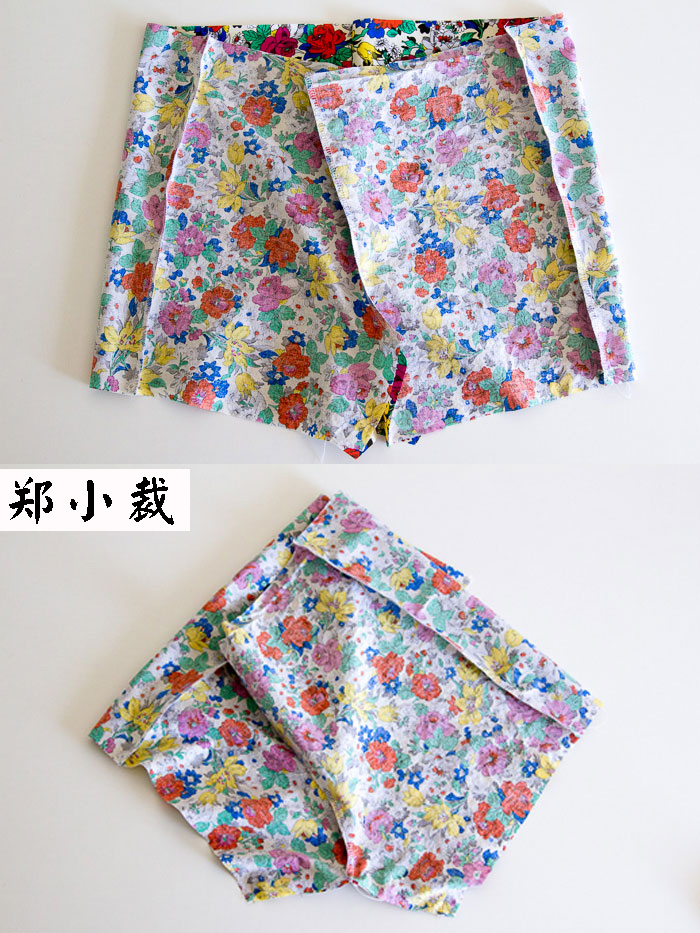 松紧短裤制作全过程,新手制作大号短裤简单制作教程