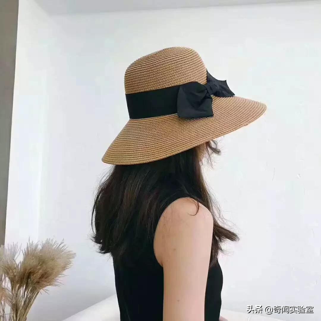 松紧防晒草帽推荐哪款好用,好温柔的防晒草帽减龄又气质