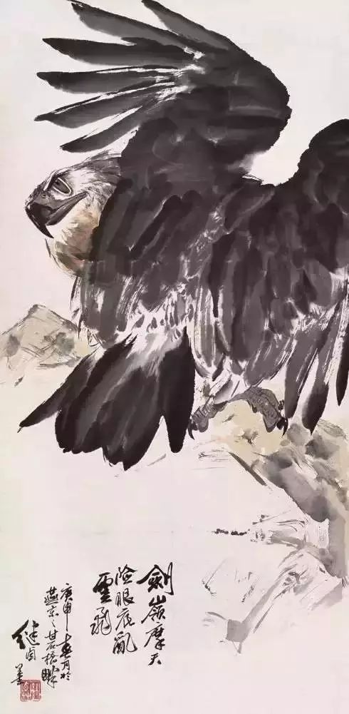 要想把鹰画好“势”不可挡