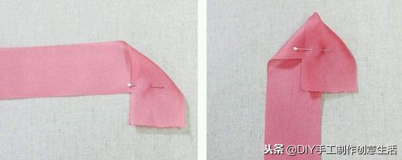 2.5厘米丝带古风蝴蝶结发饰教程,儿童古风丝带蝴蝶结发饰diy教程