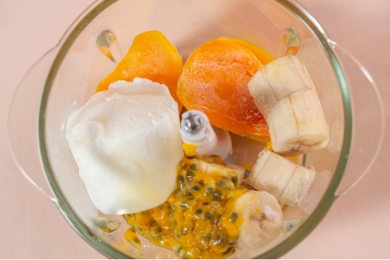 在家制作网红冰淇淋材料,自制水果冰淇淋无淡奶油无炼乳