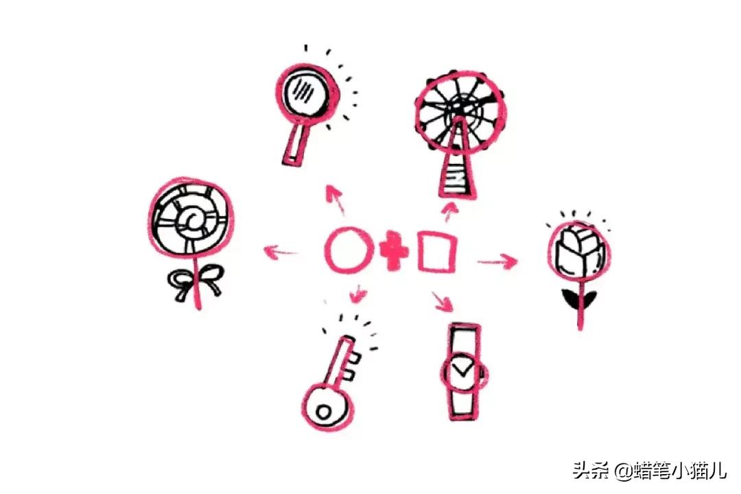 简笔画临摹怎么拍视频,彩铅500幅临摹简笔画