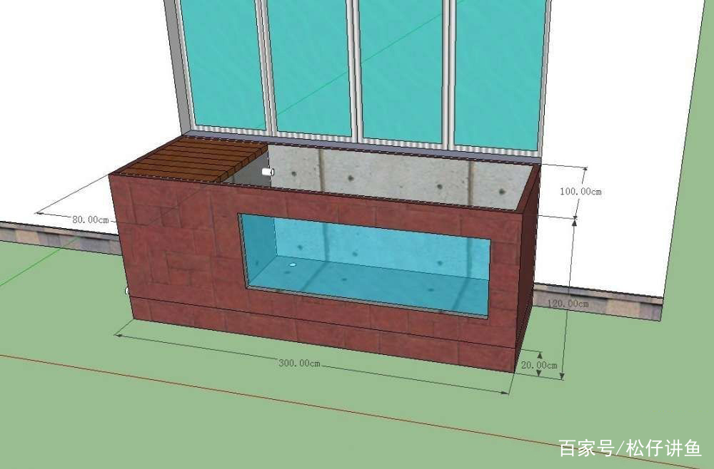 小号帆布鱼池,简单又好看的鱼池设计