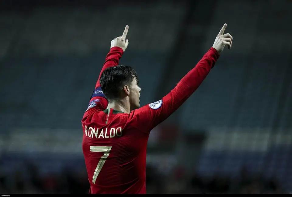 c罗招牌庆祝动作头像,高质量c罗微信头像