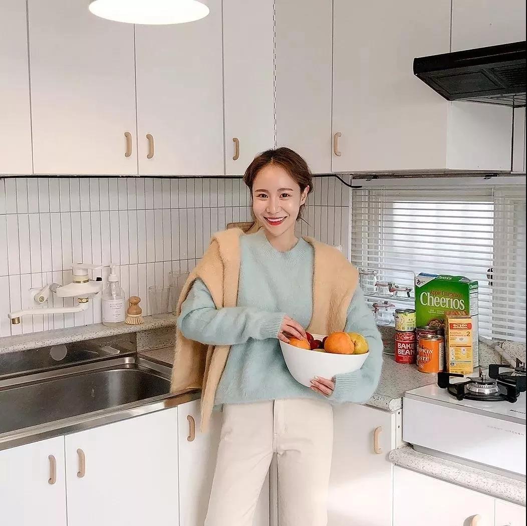 韩国欧尼毛衣穿搭,韩系欧尼温柔通勤感秋日气质内搭