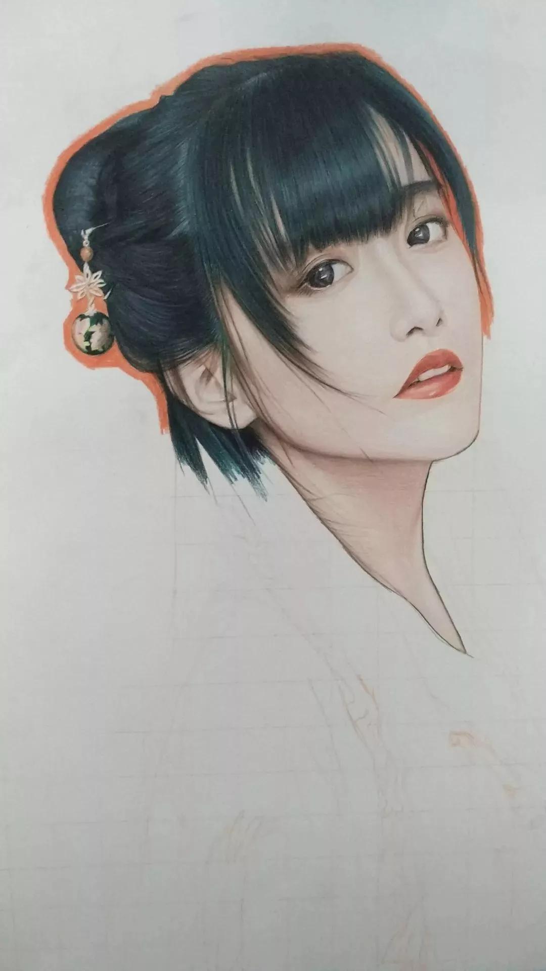 古风红衣女子怎么画,画古风红衣女子