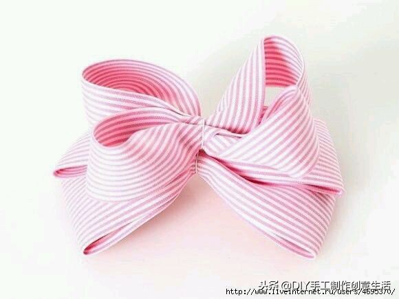 2.5厘米丝带古风蝴蝶结发饰教程,儿童古风丝带蝴蝶结发饰diy教程