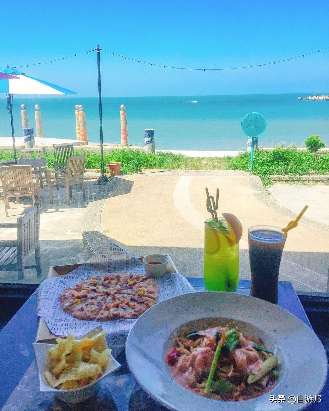 超级治愈美丽的海岸线咖啡厅,台湾小资咖啡馆