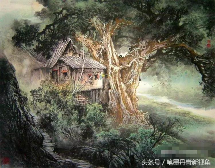 曾刚国画山水技法4,曾刚雪景国画山水画图片