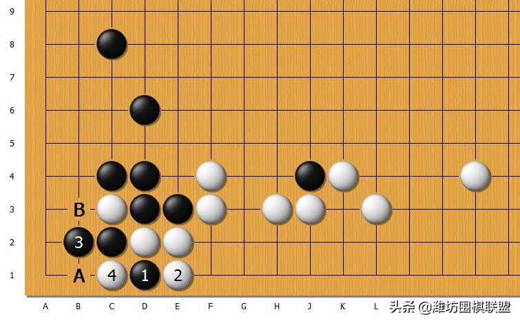 「中盘战中的大官子」黑1立下，是逆先15目的大官子，记住就好