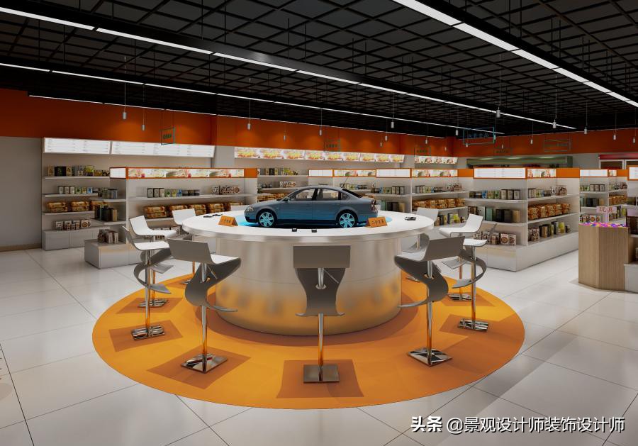 商场店铺设计案例图纸,超市设计图解大全