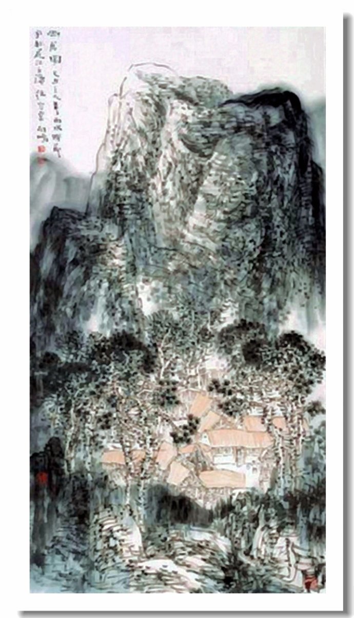 李向鸿山水画精品欣赏,李雁飞写意山水画