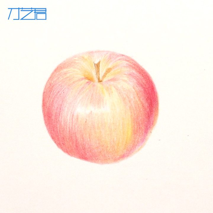 教你画彩铅苹果,用彩铅怎么画苹果很好看又真实