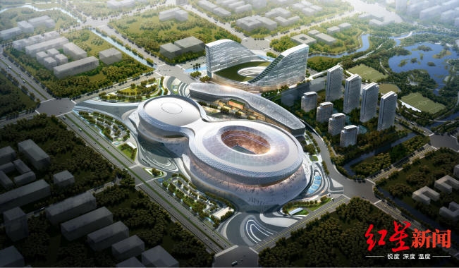 成都市凤凰山体育公园专业足球场,凤凰山体育中心足球场全景图