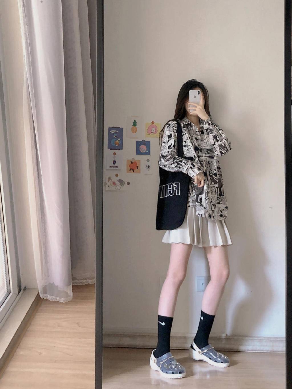 短裙穿什么袜子显腿好看,160120斤微胖女生短裙怎么配袜子