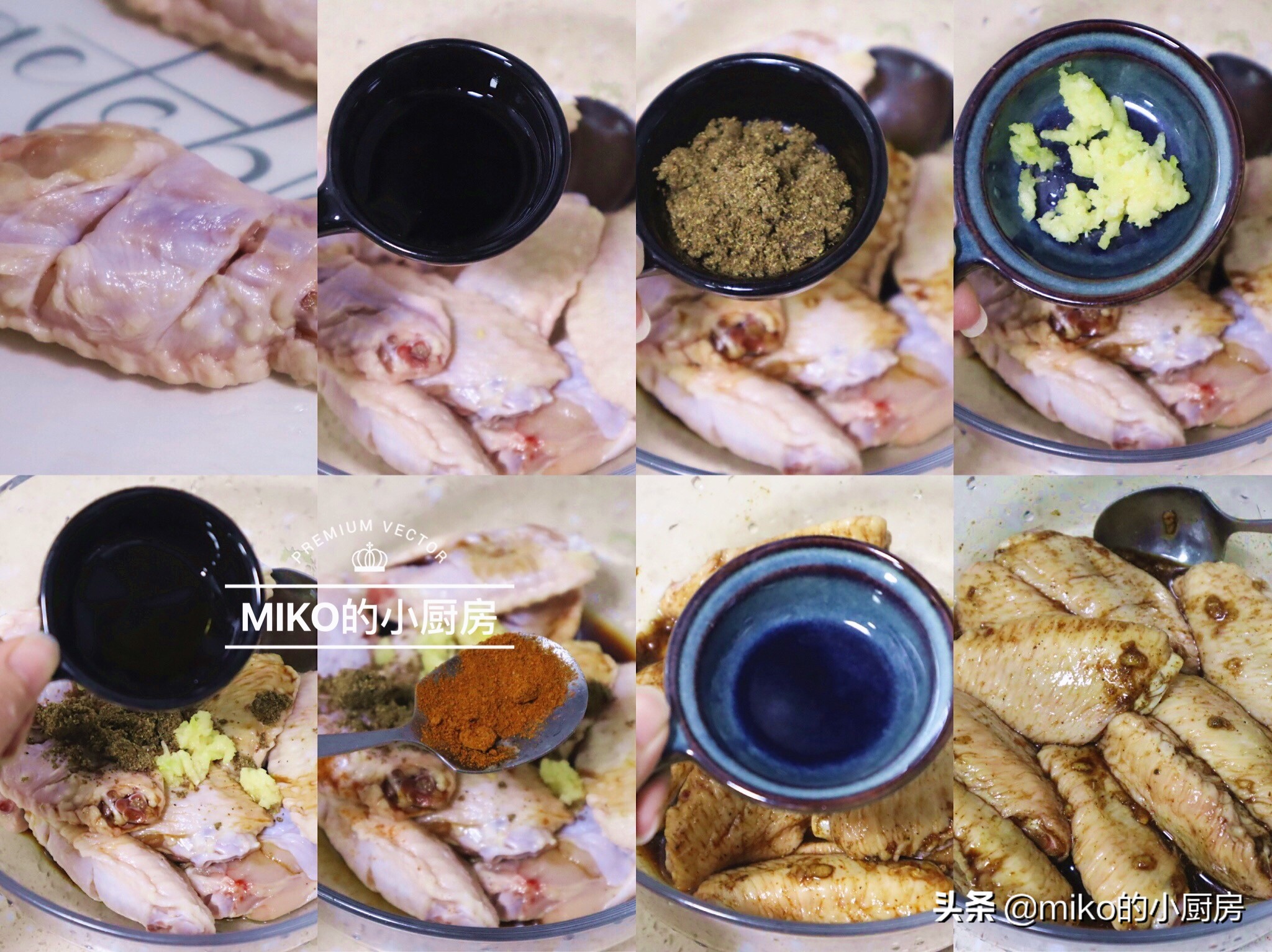 肯德基炸鸡翅腌制配方,空气炸锅肯德基炸鸡翅的正确做法