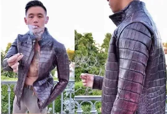 富二代人骨皮包的真实图片,人骨皮包真相曝光