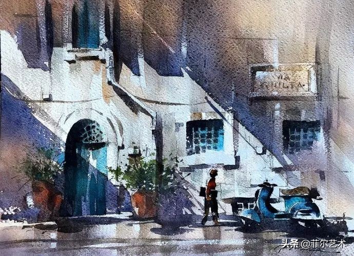 水彩意境图片欣赏,水彩颜色丰富