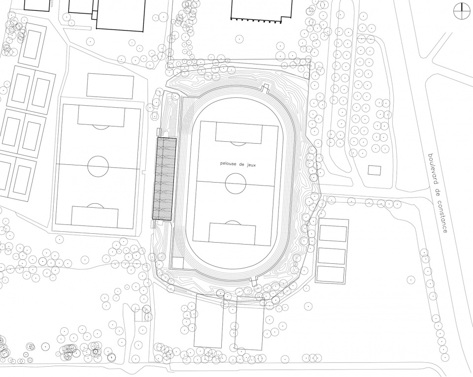 PhilippeMahut体育场看台，法国