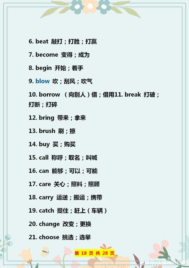 英语140个形容词,英语184个语法点