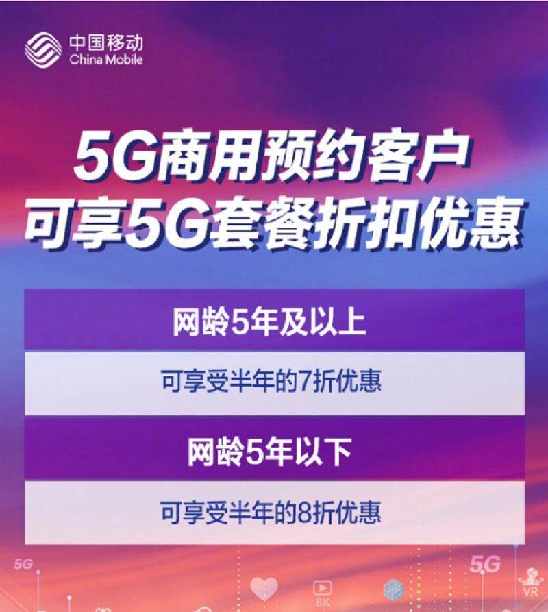 中国移动5g套餐5g畅享和5g极速,5g智享套餐2021版99元移动