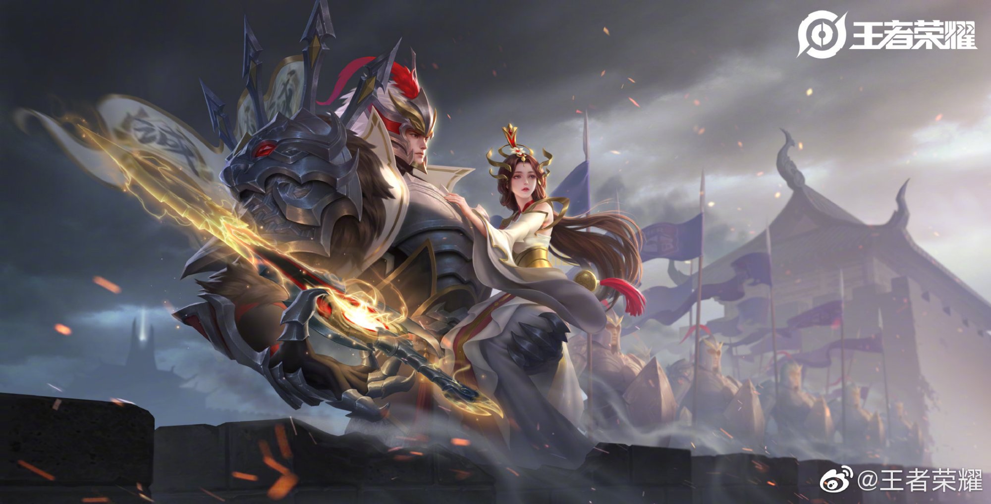 干将莫邪久胜战胜最炫回城特效,王者荣耀干将莫邪新皮肤原画公布