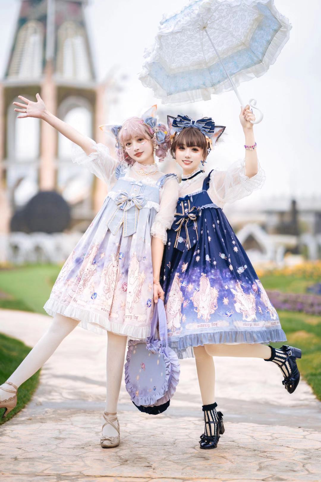 lolita下裙搭配,lolita裙冬季搭配