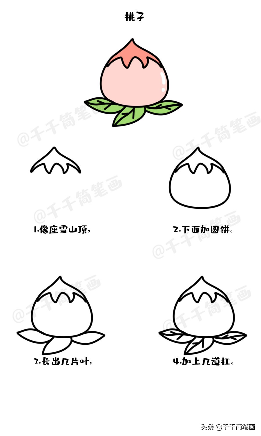 幼儿儿童简笔画教程,动物儿歌简笔画一年级