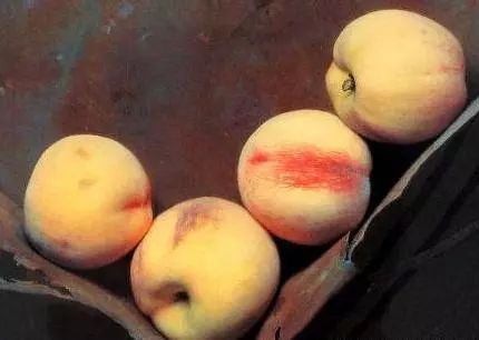 冷军画桃子图片大全,冷军画桃子放大5倍