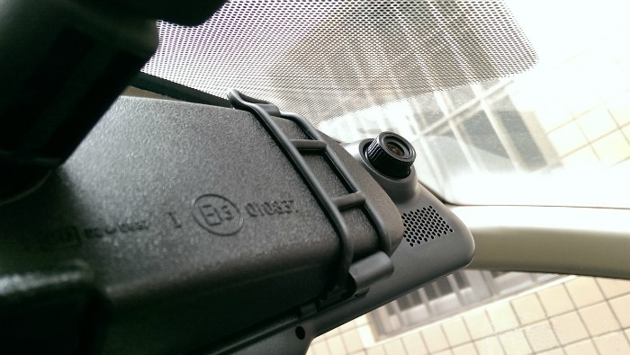 启辰安装圆盾AI智能视频后视镜安装作业，透雨透雾防眩目