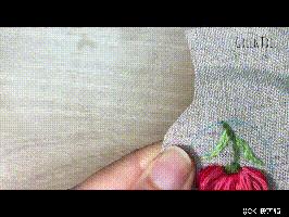 法式珠绣毛衣链手工教程,复古布刺绣毛衣链