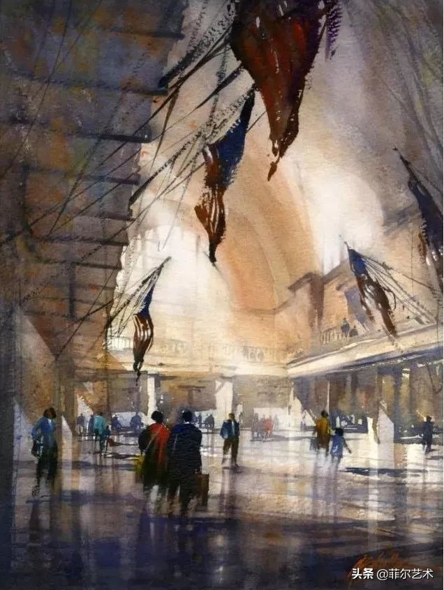 水彩意境图片欣赏,水彩颜色丰富