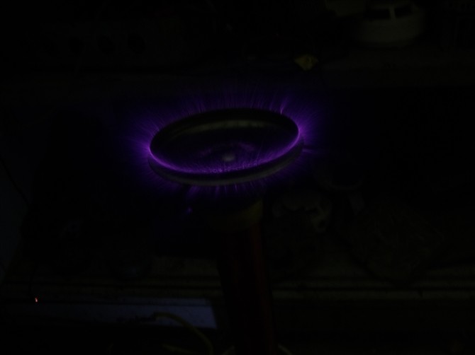 自制特斯拉线圈蜡烛,自制超大电弧特斯拉线圈