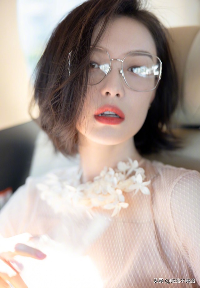 倪妮脸型适合的发型,倪妮电影一刀切短发