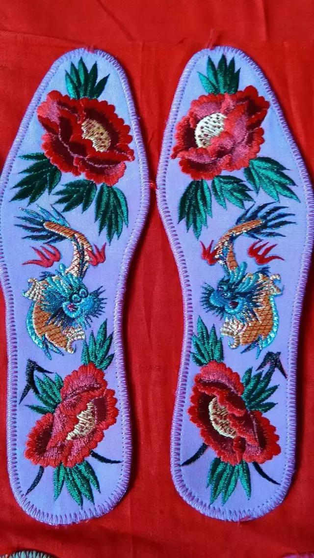 刺绣鞋垫图案大全详细图,惊艳绝伦刺绣鞋垫欣赏