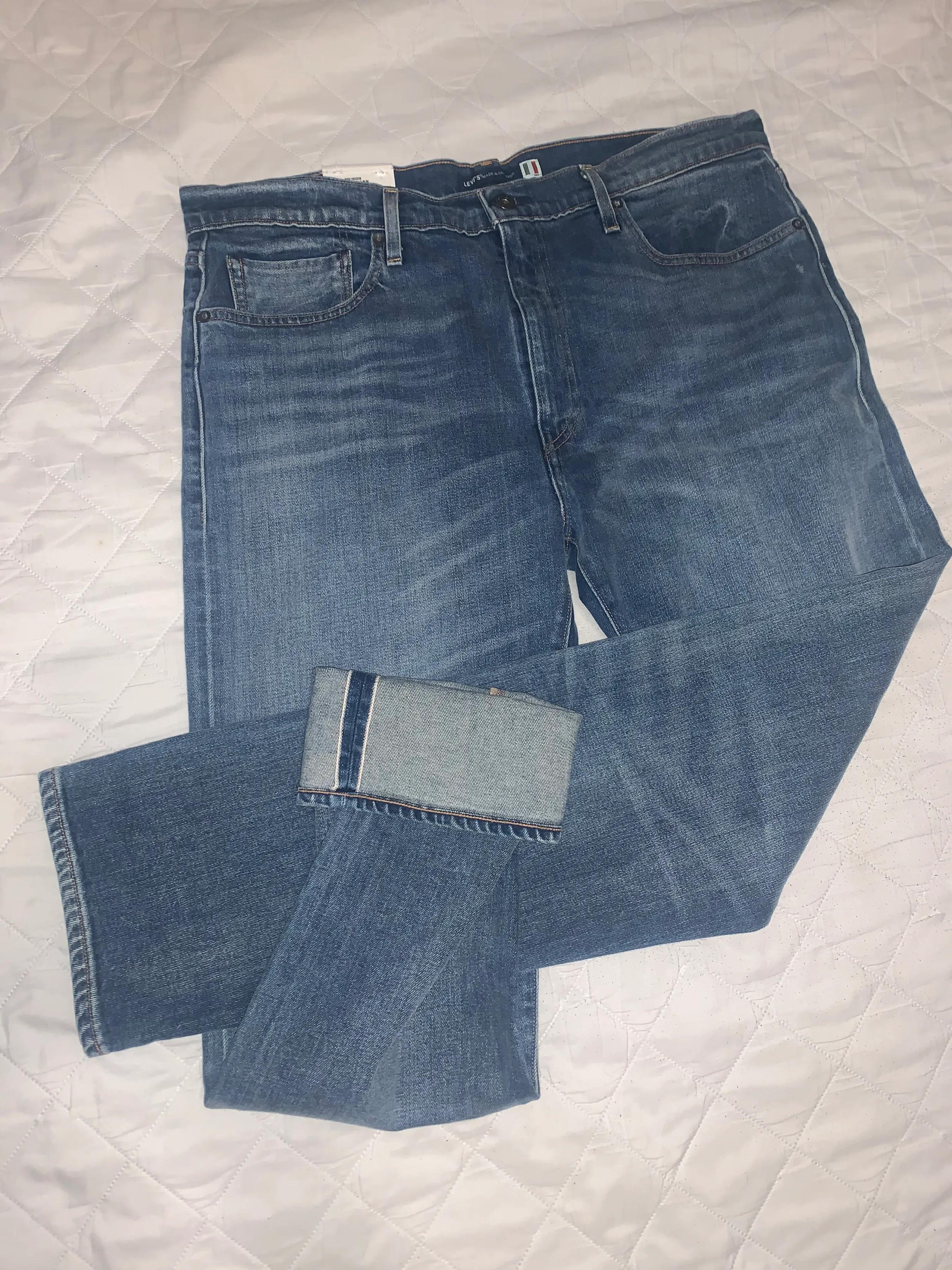 李维斯502锥形牛仔裤夏季,李维斯502是赤耳丹宁吗