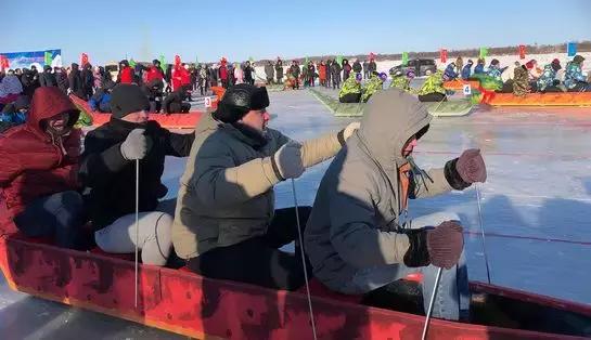 冰上龙舟赛火热开赛,冰上龙舟赛事视频