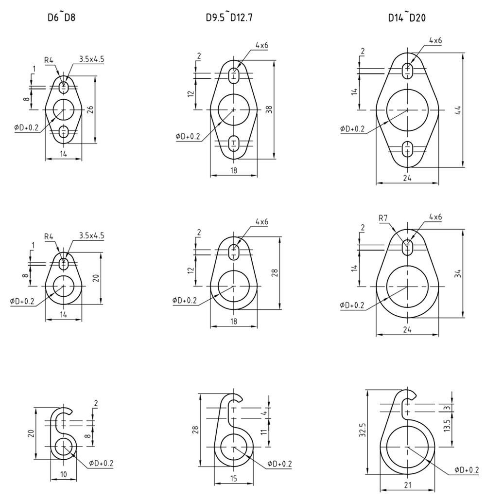 绕片式电热管,单端电热管图片